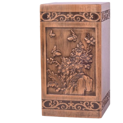 Tranquil Butterfly Walnut Wood Urn, Quality Urns for Your Loved Ones
