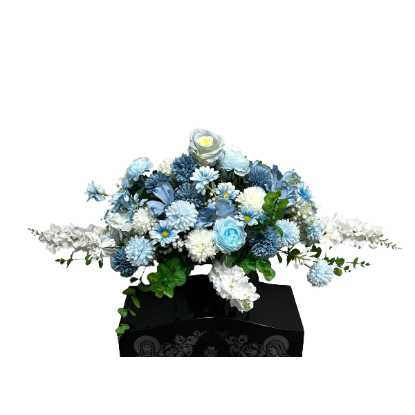 Forever Blue Cemetery Saddle Flower (CS288)