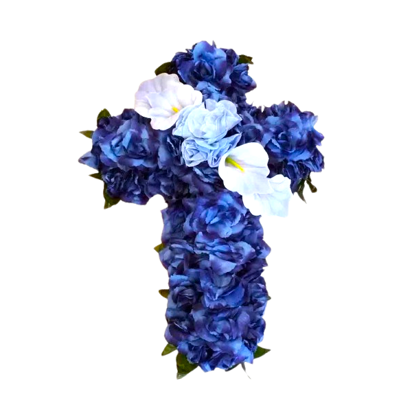 Cherished Cross Silk Flower (CC88)