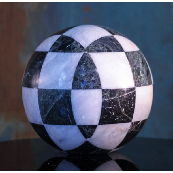 Mosaic Sphere Marble Urn (SU139-B)