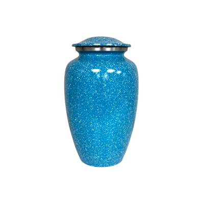 Caribbean Blue Metal Urn (SH158) | Casket Factory | Wooden and Stee...