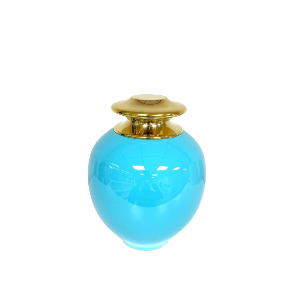 Azure Brass Urn (SH162)
