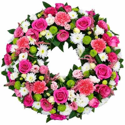 Eternal Love Wreath ( SW97)  Toronto Flower Shop, Buy Funeral Flowers