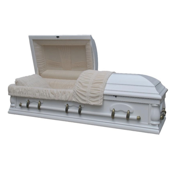 Crown Palace White Cherry Wood Casket (CH93)