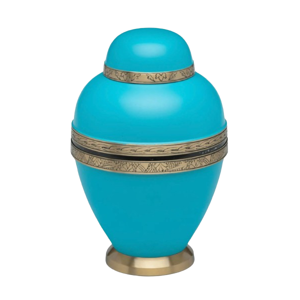 Blue Sea Brass Urn (SH146)