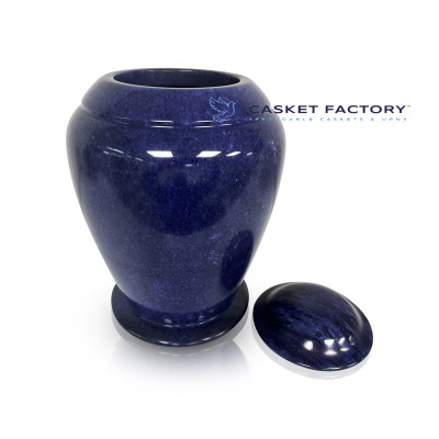 Bliss Blue Marble Urn (SU123) | Casket Factory | Wooden and Steel C...