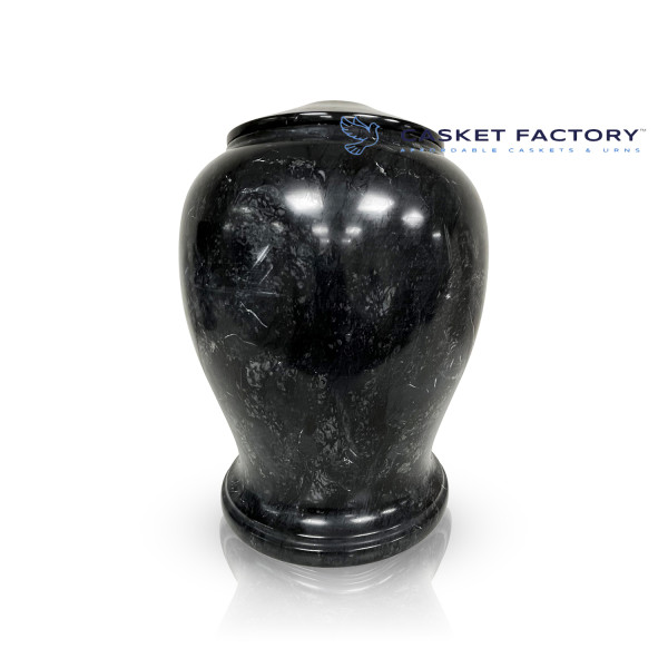 Tranquil Black Marble Urn (SU154)