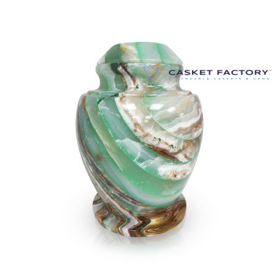 Ocean Green Marble Urn (MOS12) | Casket Factory | Wooden and Steel ...