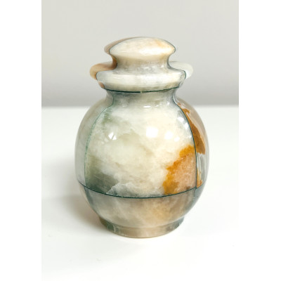 Zinnia Marble Keepsake Urn (KM126) | Casket Factory | Wooden and St...
