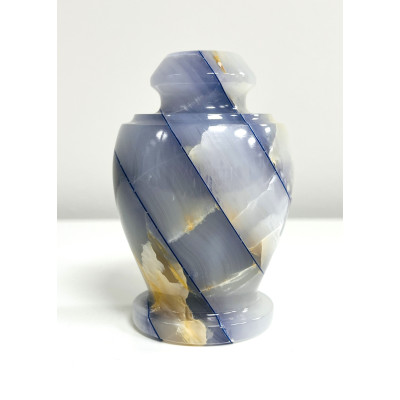 Blue Hibiscus Keepsake Marble Urn (KM125) | Casket Factory | Wooden...