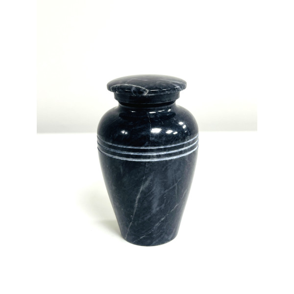 Black Rose Marble Urn (KM122)