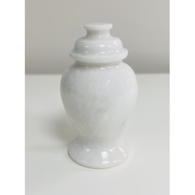White Orchid Marble Urn (KM118) | Casket Factory | Wooden and Steel...