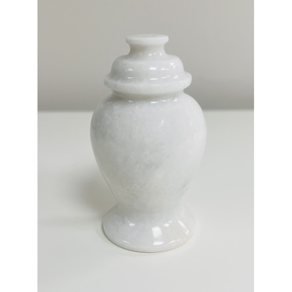 White Orchid Marble Urn (KM118)