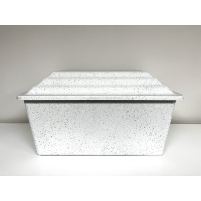 White Granite Urn Vault (UV2346) | Casket Factory | Wooden and Stee...