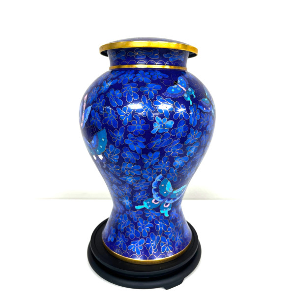 Tranquil Butterfly Cloisonne Urn (CU98)