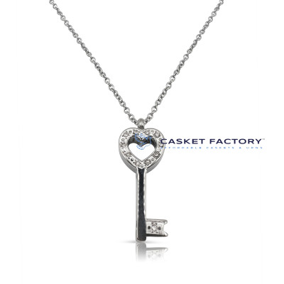 Diamond Key to my Heart (PN178) | Casket Factory | Wooden and Steel...