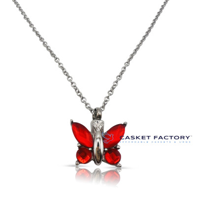 Ruby Red Butterfly (PN183) | Casket Factory | Wooden and Steel Caskets