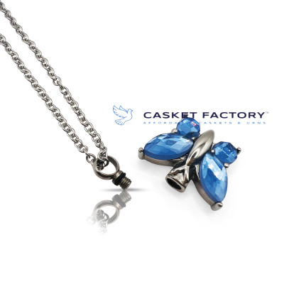 Ocean Blue Butterfly (PN184) | Casket Factory | Wooden and Steel Ca...