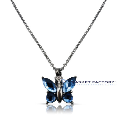 Ocean Blue Butterfly (PN184) | Casket Factory | Wooden and Steel Ca...